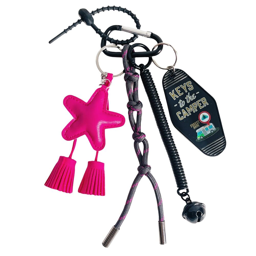 6232 Braided Keychain Bag Charms for Handbag Purse Backpack Accessories